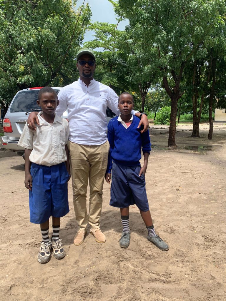 IMG_6919 Founder of Adhama Adventures and students from Ololoip Masai school