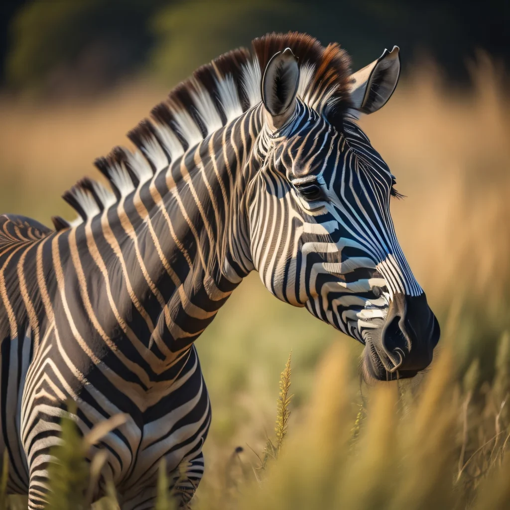 zebra-is-standing-field-with-tall-grass-sun-is-shining