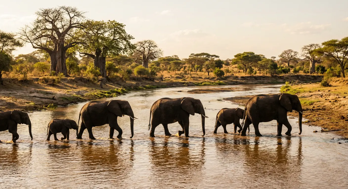 Elephants in Tarangire National Park